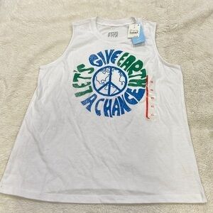 Let’s give earth a chance tank top XS